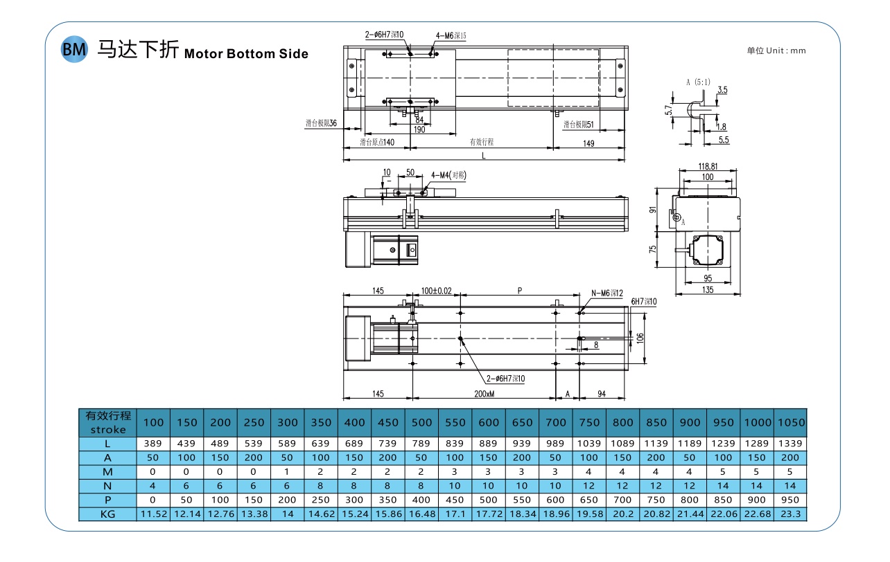LGCH14 丝杆全封闭模组