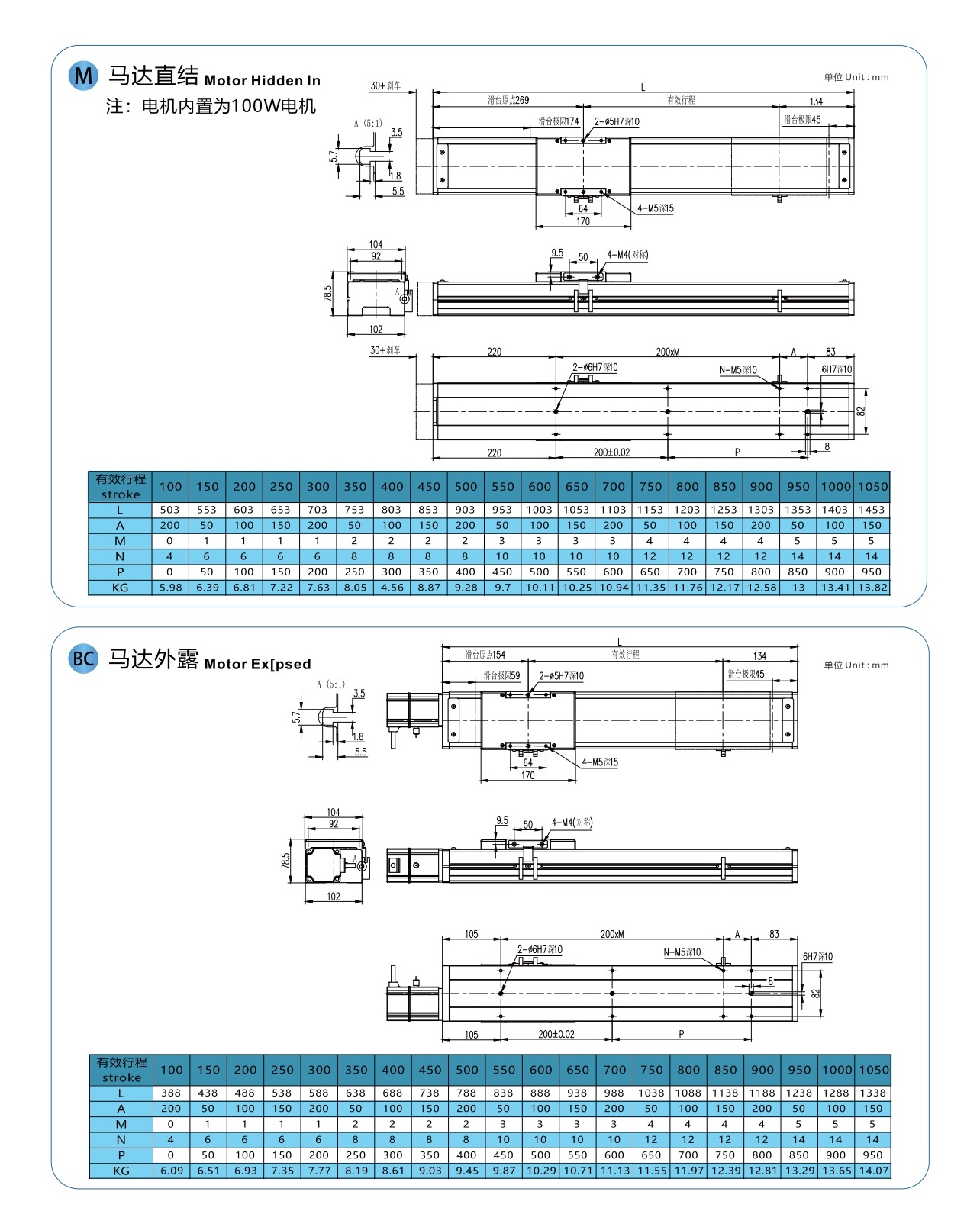 LGCH10 丝杆全封闭模组